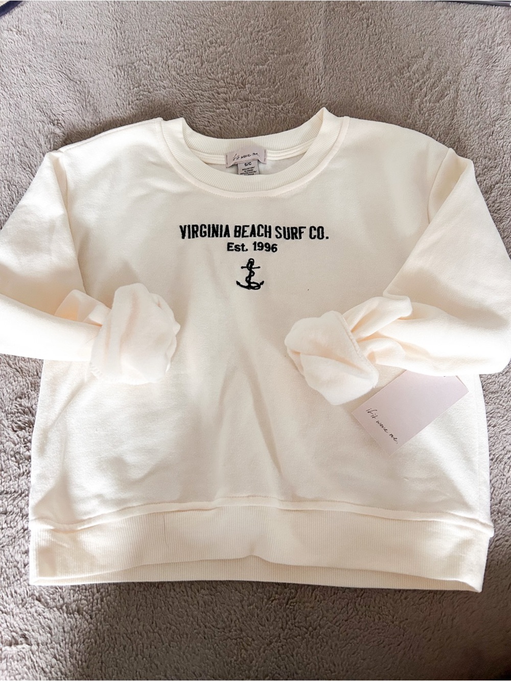 Off White Crew Neck by “if it were me”